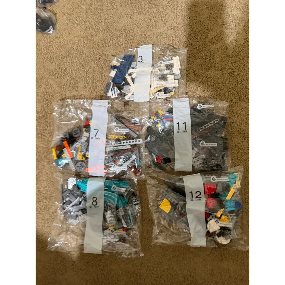 LEGO 724R9 labeled Replacement lot of 5 Bags  #3‎ 7 8 11 12 droid commander?